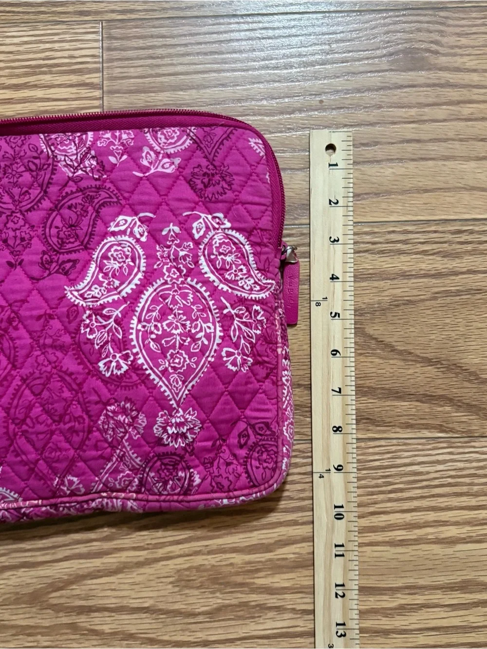 Vera Bradley Pink Paisley Laptop Tablet Case Cover Quilted